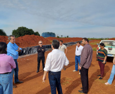 Com Parques Urbanos, 60 municípios do Paraná evitam problemas com erosão -   Nesta semana, o secretário Everton Souza acompanhou o andamento das obras nas cidades de Arapongas (Norte) e Boa Ventura do São Roque (Centro-Oeste), na foto -  Curitiba, 27/05/2022 - 