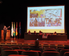 Detranzinho é apresentado no I Encontro Regional de Gestão Municipal do Trânsito e Segurança Viária, em Caxias do Sul 