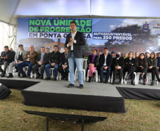 Governador inaugura nova unidade de progressão penal para recuperação de presos em Ponta Grossa