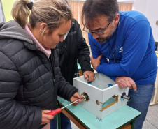 Sanepar divulga ODS em curso de encanadores para mulheres