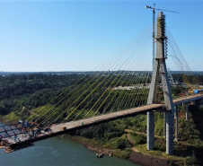 Ponte da Integração chega a 86%; faltam 76,80 metros