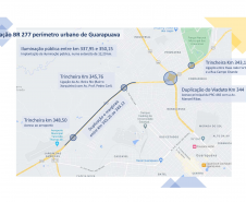 Duplicação da BR-277 em Guarapuava desvia tráfego de veículos para as marginais