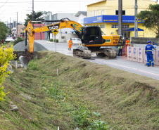 Máquinas começam a operar em obras de macrodrenagem em Matinhos