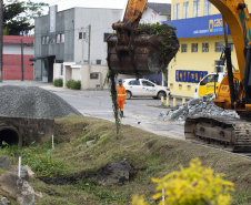 Máquinas começam a operar em obras de macrodrenagem em Matinhos