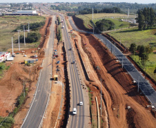 Duplicação da BR-277 em Guarapuava desvia tráfego de veículos para as marginais