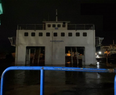 Segundo ferry boat do DER/PR segue para manutenção em Santa Catarina 