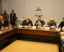 Governador Carlos Massa Ratinho Junior anuncia parceria entre Fiocruz,Tecpar e IBMP. Foto: Ari Dias/AEN.