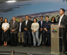 governador Carlos Massa Ratinho Junior anuncia nesta segunda-feira (27) a  construção de um museu internacional de arte em Foz do Iguaçu, a primeira  instituição cultural da América Latina a contar com a cooperação do Centro  Georges Pompidou, da França