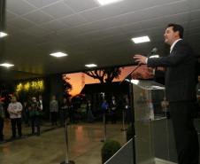 governador Carlos Massa Ratinho Junior anuncia nesta segunda-feira (27) a  construção de um museu internacional de arte em Foz do Iguaçu, a primeira  instituição cultural da América Latina a contar com a cooperação do Centro  Georges Pompidou, da França