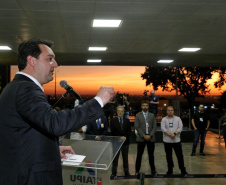 governador Carlos Massa Ratinho Junior anuncia nesta segunda-feira (27) a  construção de um museu internacional de arte em Foz do Iguaçu, a primeira  instituição cultural da América Latina a contar com a cooperação do Centro  Georges Pompidou, da França