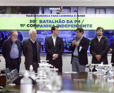 Governador anuncia criação de novo Batalhão da PM e retomada do CEEP de Londrina