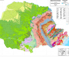  IAT disponibiliza para consulta novo mapa geológico e de recursos minerais do Paraná