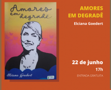 Poeta Elciana Goedert lança o livro Amores em Degradê na Biblioteca Pública