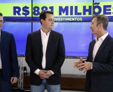 Governador Carlos Massa Ratinho Junior, recebeu representantes da empresa Volvo, que anunciaram investimentos de R$ 881 milhões na fabrica de Curitiba - 