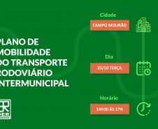 Plano de Mobilidade Intermunicipal será discutido em Umuarama e Campo Mourão no dia 25 de outubro 