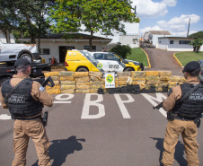 Policiais Militar apreende mais de uma tonelada de maconha no Oeste do Paraná 