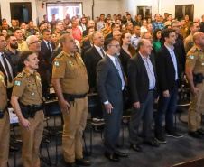 PMPR homenageia militares e autoridades civis no aniversário do BPRv, BPMOA e BOPE