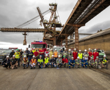 Exercício simulado mobiliza Portos do Paraná contra incêndios em shiploader