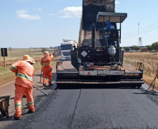 Programa de Conservação de Pavimentos do DER/PR atende rodovia de Quarto Centenário