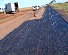 Programa de Conservação de Pavimentos do DER/PR atende rodovia de Quarto Centenário