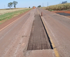 Programa de Conservação de Pavimentos do DER/PR atende rodovia de Quarto Centenário