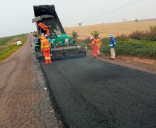 Programa de Conservação de Pavimentos do DER/PR atende rodovia de Quarto Centenário