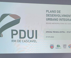 Elaboração do PDUI da Região Metropolitana de Cascavel avança mais uma etapa