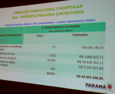 A Secretaria de Estado da Saúde (Sesa) apresenta o relatório detalhado de contas do 2º quadrimestre de 2022 nesta quarta-feira (26) na Assembleia Legislativa do Paraná (Alep).