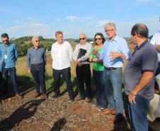 Local de construção de uma unidade da Piracanjuba, que será a maior fábrica de queijos do Brasil, em  São Jorge d'Oeste, no Sudoeste do Paraná - 