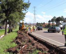 Começam as obras de reforço na segurança e iluminação no Contorno Sul de Curitiba