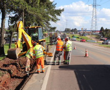 Começam as obras de reforço na segurança e iluminação no Contorno Sul de Curitiba