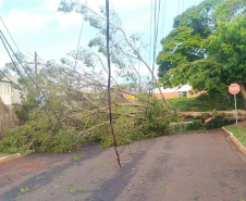 Copel trabalha para reestabelecer energia em locais atingidos por temporais- Região Vale do Ivaí - 