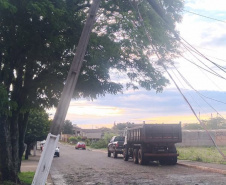 Copel trabalha para reestabelecer energia em locais atingidos por temporais- Região Vale do Ivaí - 
