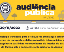 Agepar realiza audiência pública para receber contribuições sobre metodologia de atualização da tarifa do transporte rodoviário  