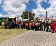 Sanepar simula evacuação no entorno da Barragem Miringuava, em São José dos Pinhais