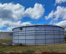Cascavel terá com mais um reservatório de água  Unidade amplia em 48% a capacidade de reservação na região Oeste da cidade