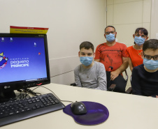 Curitiba, 19 de outubro de 2022 - Entrevista com irmãos transplantados de rim realizada no Hospital Pequeno Príncipe - Foto: Roberto Dziura Jr./AEN