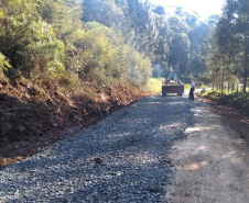 DER/PR prepara conservação de 49 km de rodovias rurais no Sul do estado