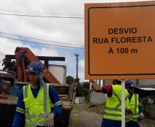 BR-376 tem bloqueios para avançar obra de novo viaduto em São José dos Pinhais 