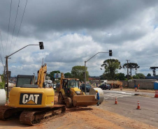 BR-376 tem bloqueios para avançar obra de novo viaduto em São José dos Pinhais 