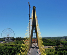 Nova ponte Brasil-Paraguai, em Foz do Iguaçu, está quase finalizada