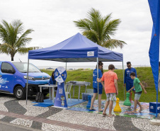 Estação Sanepar faz atendimento ao cliente nas praias do Litoral