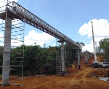 Com travessia aérea, Pato Branco ganha uma das mais modernas estações de tratamento de esgoto do Paraná