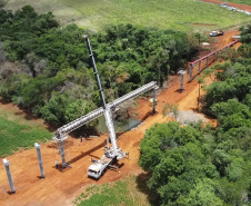 Com travessia aérea, Pato Branco ganha uma das mais modernas estações de tratamento de esgoto do Paraná