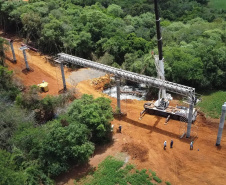 Com travessia aérea, Pato Branco ganha uma das mais modernas estações de tratamento de esgoto do Paraná