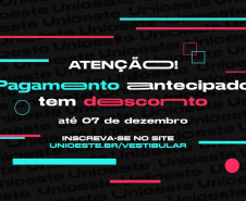 Adiantar a inscrição para o Vestibular Unioeste 2023 é garantia de desconto na taxa