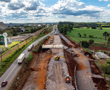 Cascavel, 29 de novembro de 2022 - Obras de duplicação da BR 277