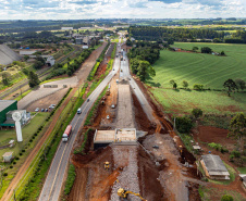 Cascavel, 29 de novembro de 2022 - Obras de duplicação da BR 277