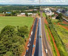 Cascavel, 29 de novembro de 2022 - Obras de duplicação da BR 277