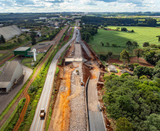 Cascavel, 29 de novembro de 2022 - Obras de duplicação da BR 277